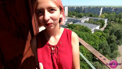 Студент Sensual відсмоктує незнайомця в глибинці - сперма йому на обличчя