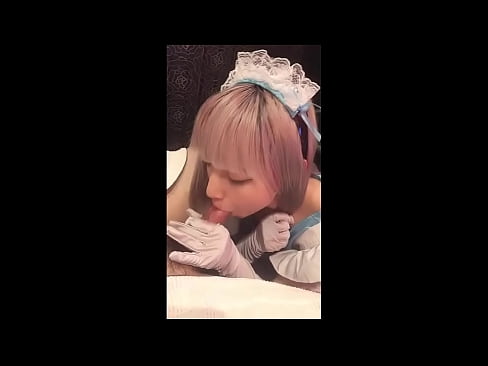 ❤️ Японський ідол [маюка], французький костюм покоївки, частина 1, мінет і дрочка з лосьйоном Чортове відео  у нас ❌️